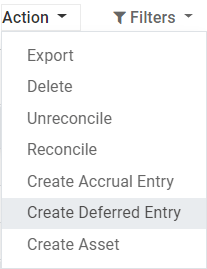 Create Deferred Entry from a journal item in SotaERP Accounting