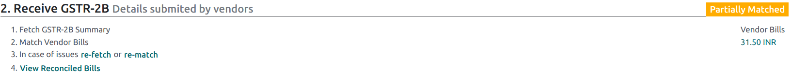 GSTR-2B Partially Matched