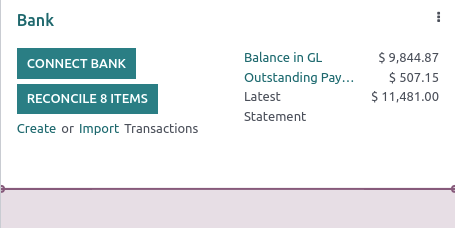 Import bank transactions from the bank journal