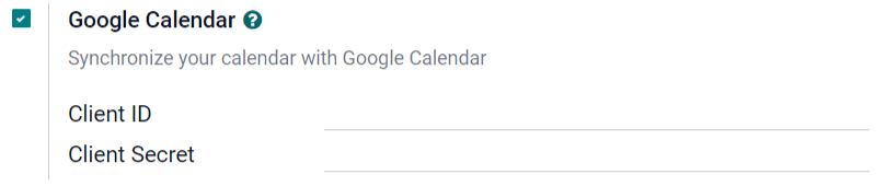 Ổ đãn Google Calendar trong Cài đặt Chung.