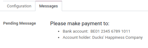 Define payment instructions